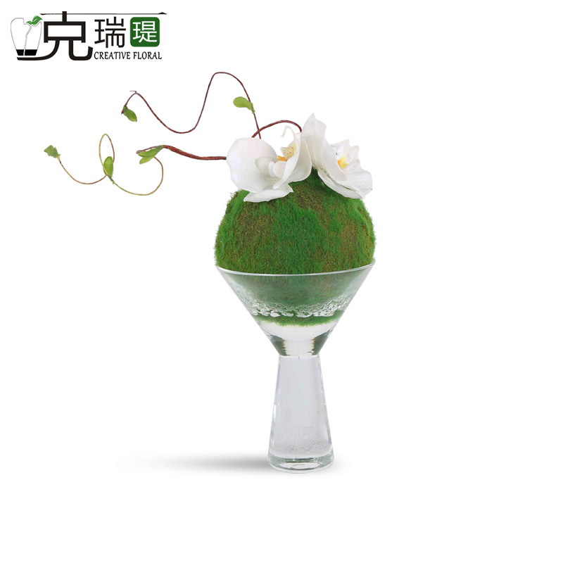 克瑞瑅现代简约小品茶几客厅装饰仿真花软装饰品摆件 G80095