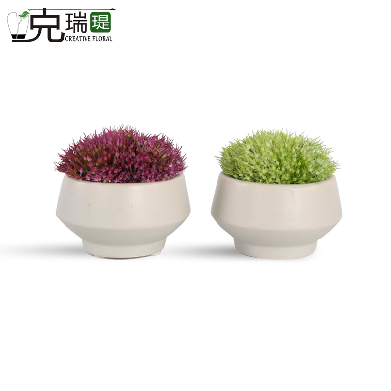 克瑞瑅新中式小品茶几客厅装饰仿真花软装饰品摆件 G80093  G80094