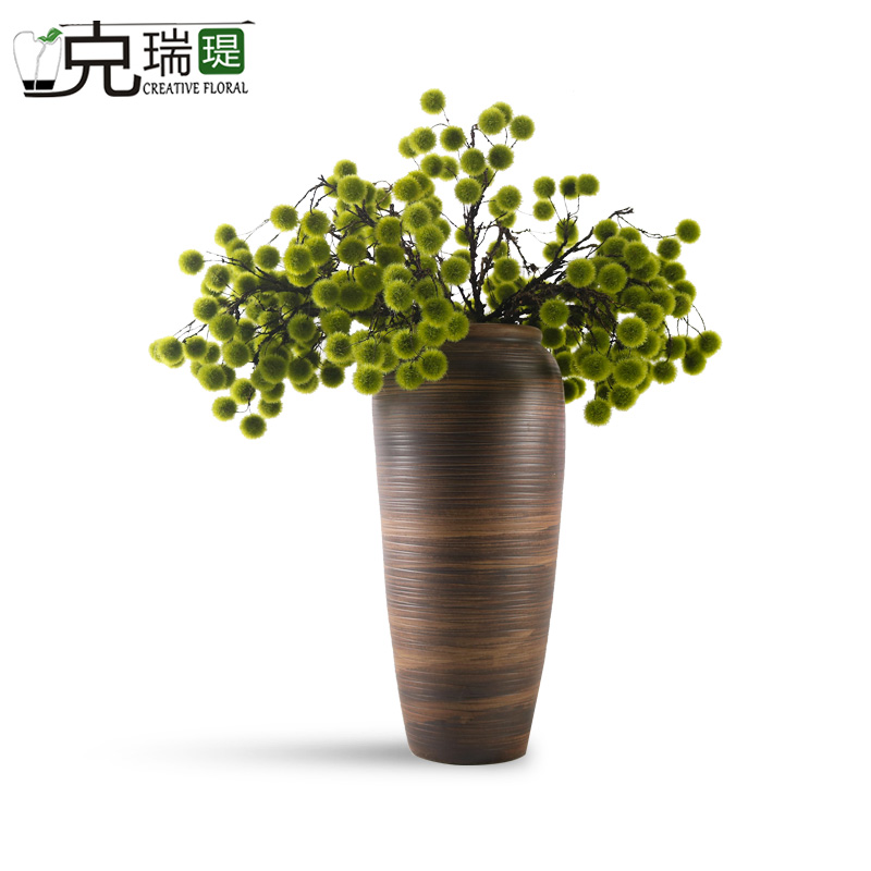 克瑞瑅新中式前台转角客厅装饰仿真花软装饰品摆件 G50043