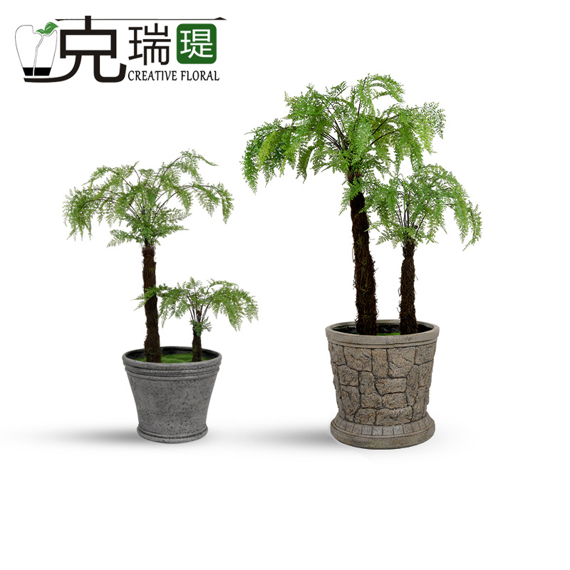 克瑞瑅现代简约落地花艺客厅装饰仿真花软装饰品摆件G30019 G30020