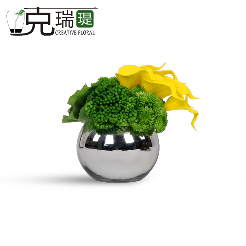克瑞瑅现代简约小品茶几客厅装饰仿真花软装饰品摆件 G80064
