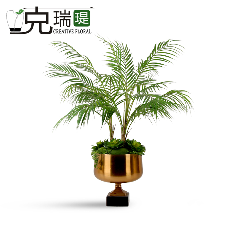 克瑞瑅田园玄关背景台客厅装饰仿真花软装饰品摆件 G40099